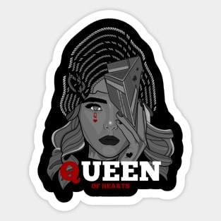 Queen Of Hearts Sticker